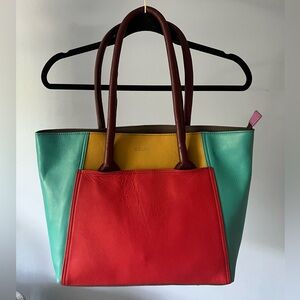 Soruka handmade one of a kind leather tote